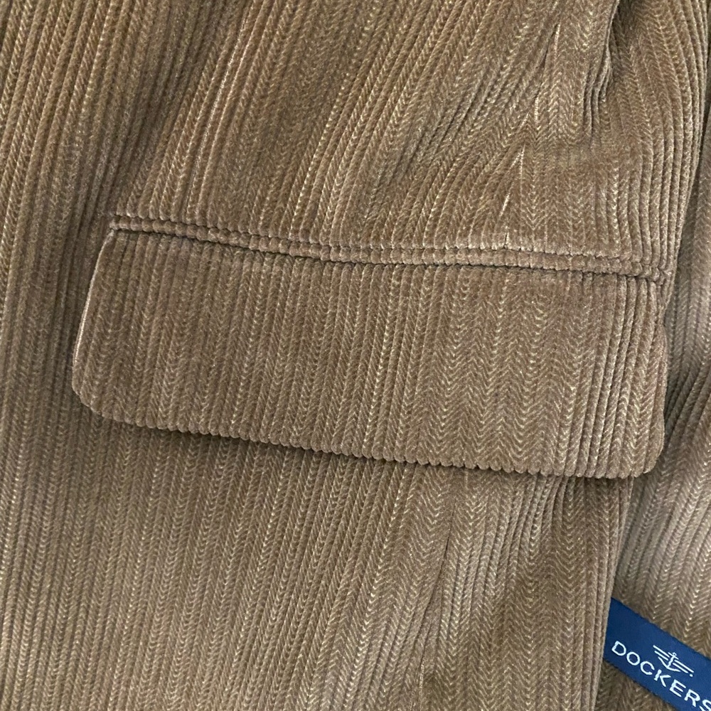 NWOT Dockers Corduroy Men's Tan Brown Blazer - Picture 7 of 15